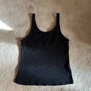 & Other Stories Black Low-Back Tank Top Sz 4